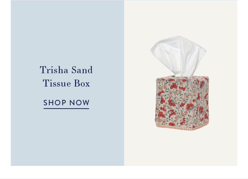Trisha Sand Tissue Box Cover