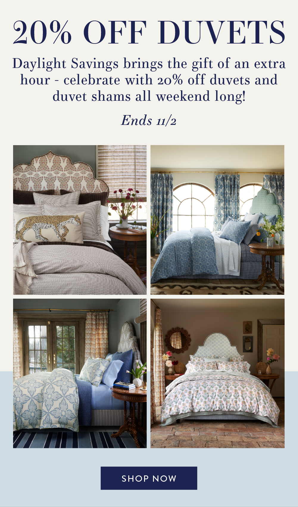 20% Off Duvets