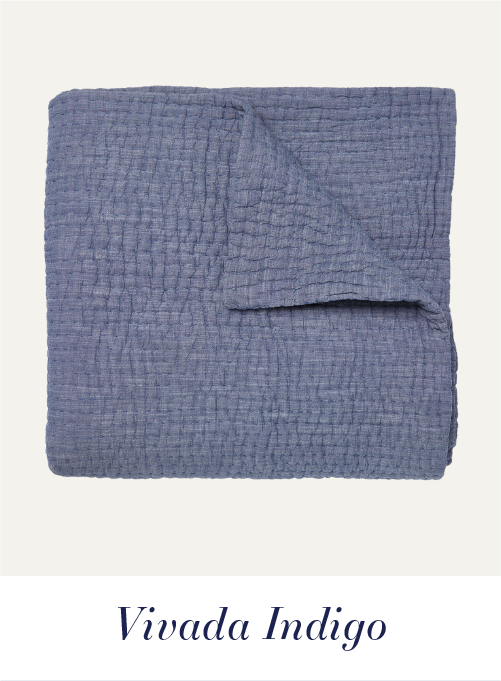 Vivada Indigo Woven Quilt