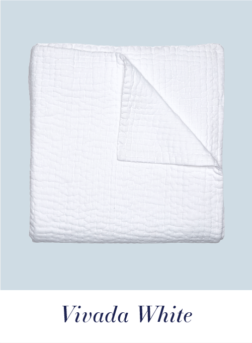 Vivada White Woven Quilt
