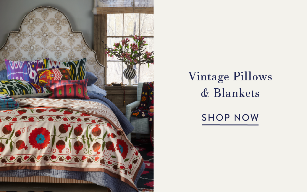 Vintage Pillows & Blankets