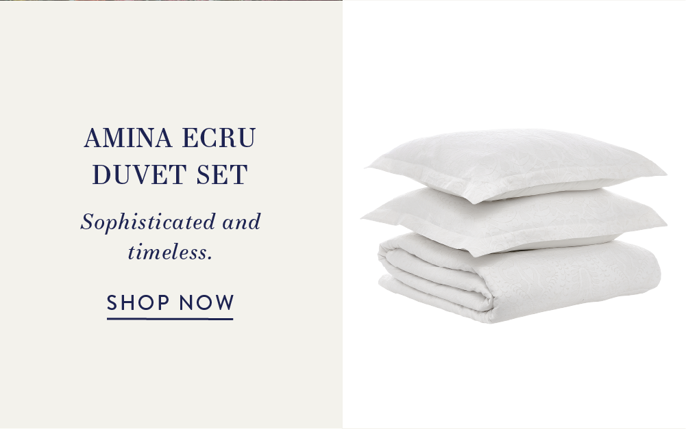 Amina Ecru Duvet Set