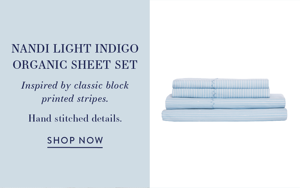 Nandi Light Indigo Organic Sheet Set