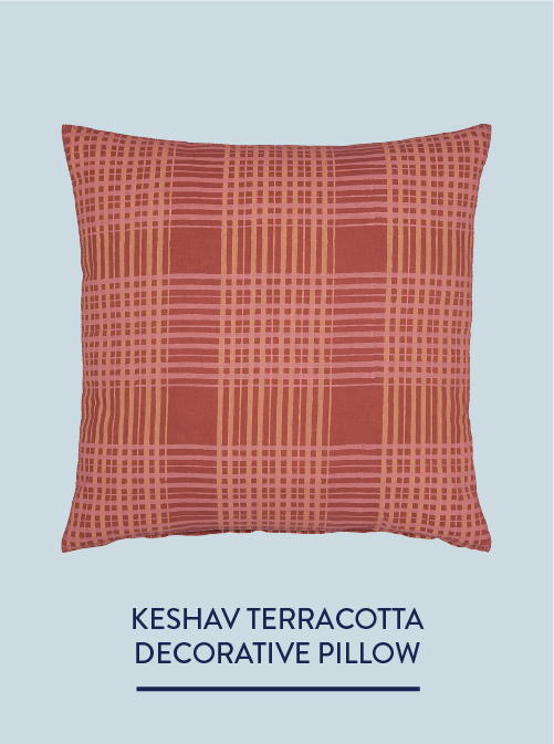 Keshav Terracotta Decorative Pillow