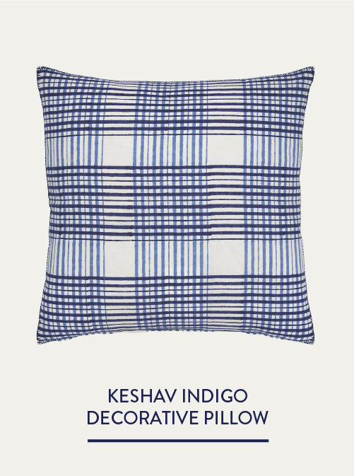 Keshav Indigo Decorative Pillow
