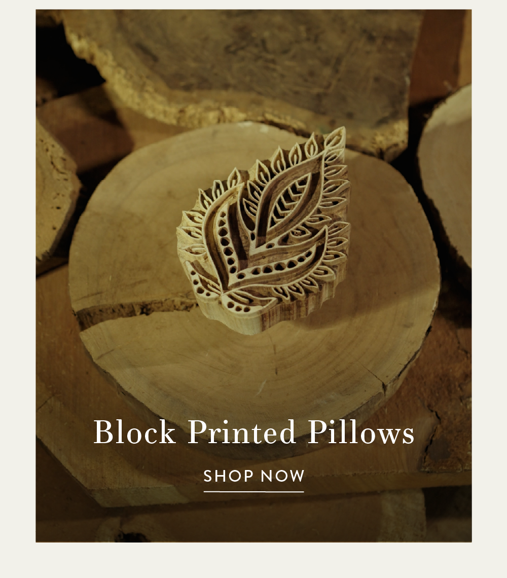 Block Printed Pillows