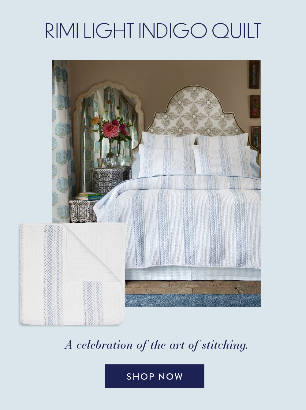 Rimi Light Indigo Quilt