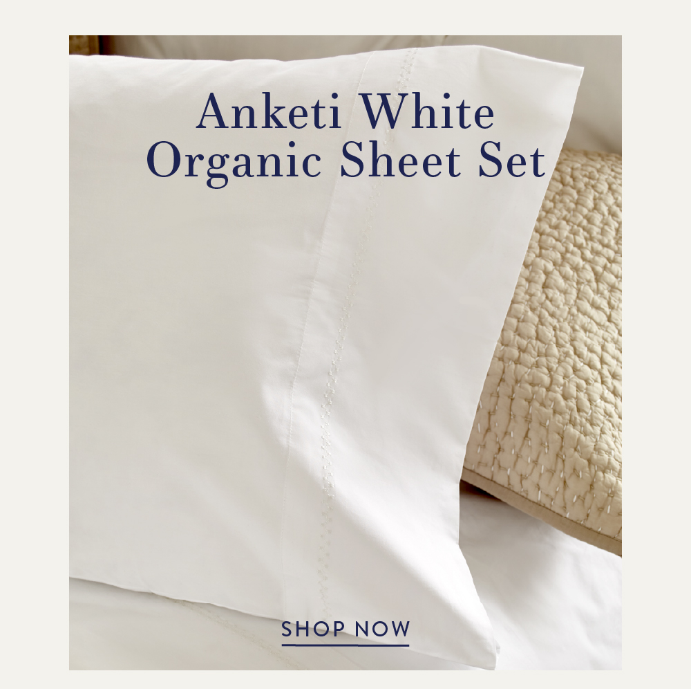 Anketi White Organic Sheet Set