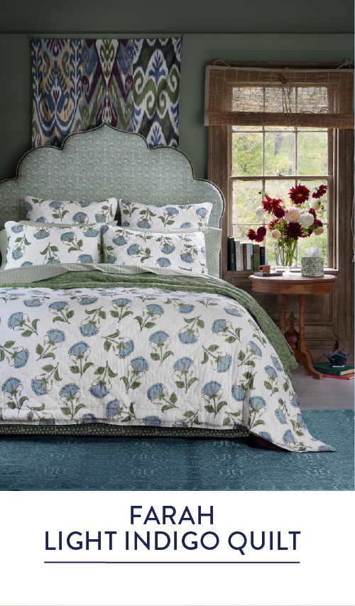 Farah Light Indigo Quilt