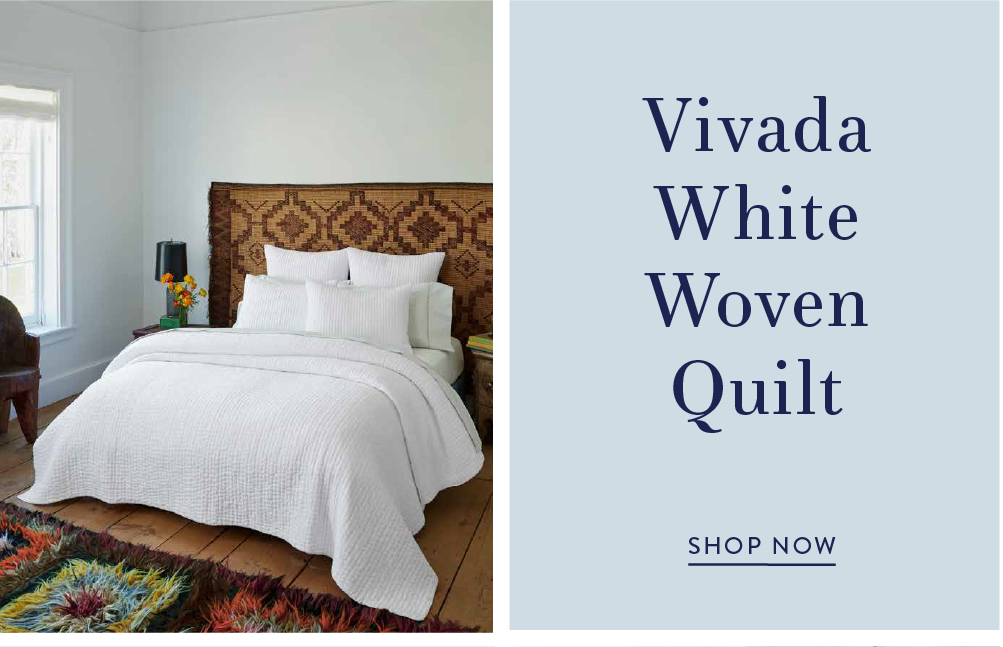 Vivada White Woven Quilt