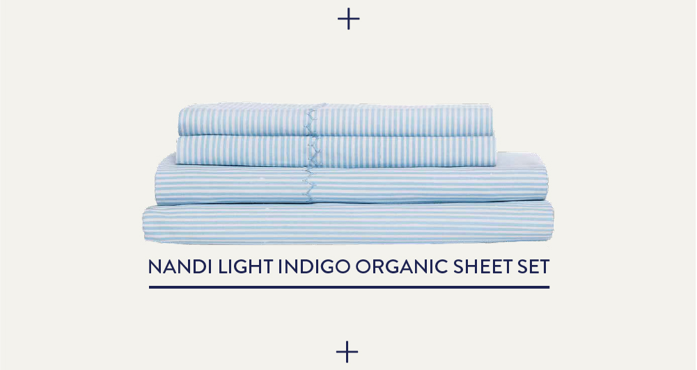 Nandi Light Indigo Organic Sheet Set