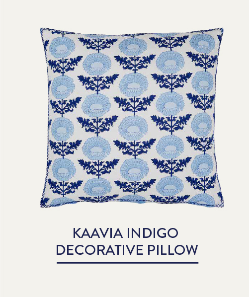 Kaavia Indigo Decorative Pillow