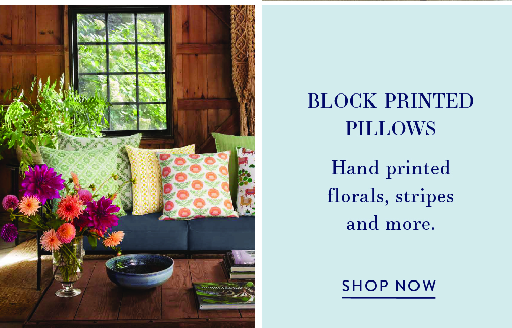 Block Printed Pillows