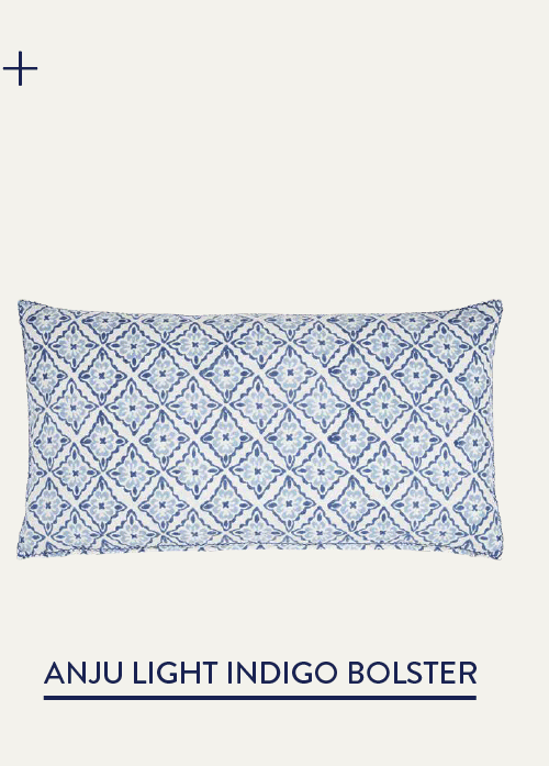 Anju Light Indigo Bolster