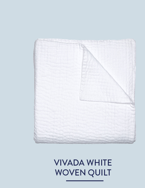 Vivada White Woven Quilt 