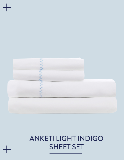 Anketi Light Indigo Organic Sheet Set