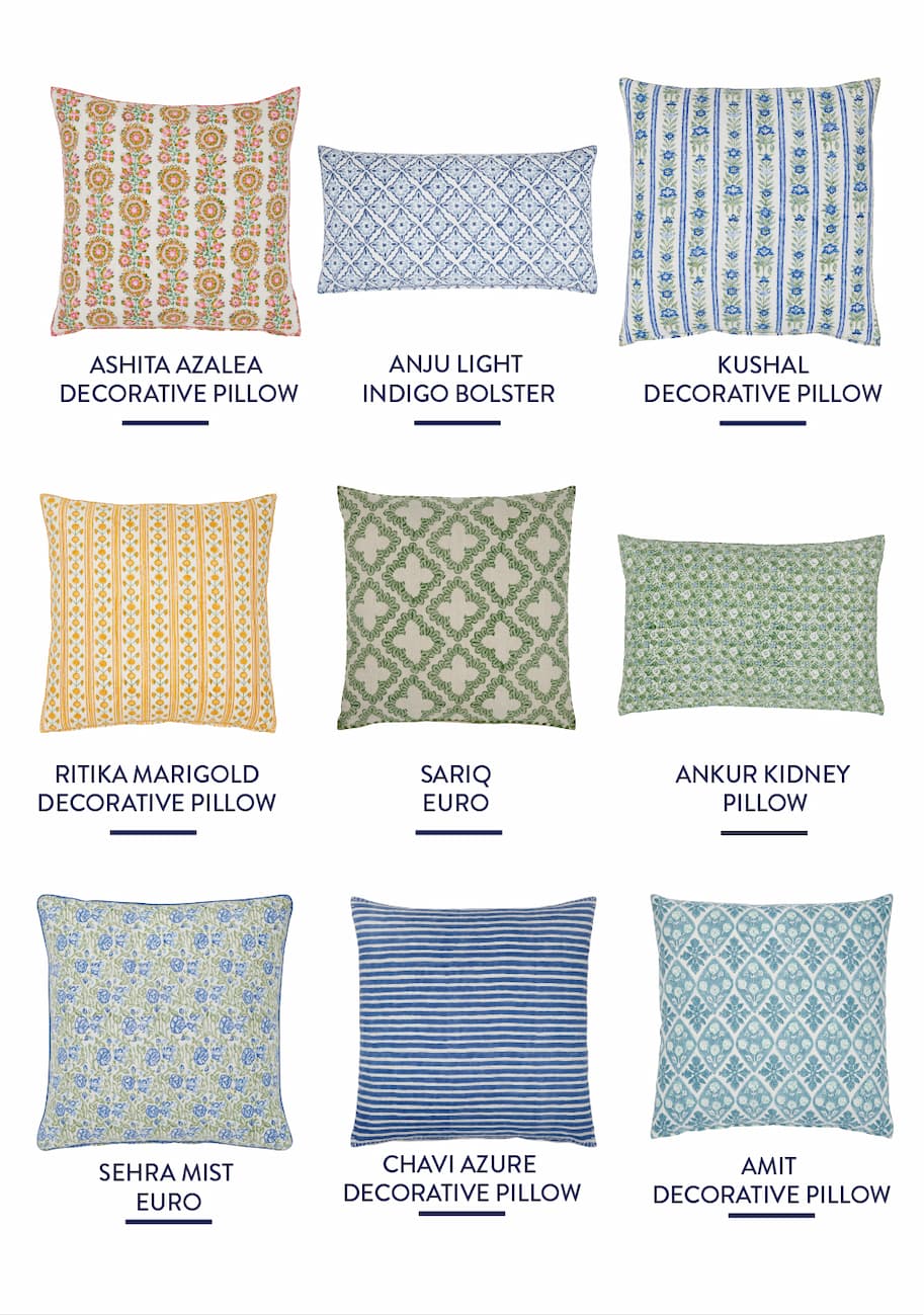 Block Printed Pillows