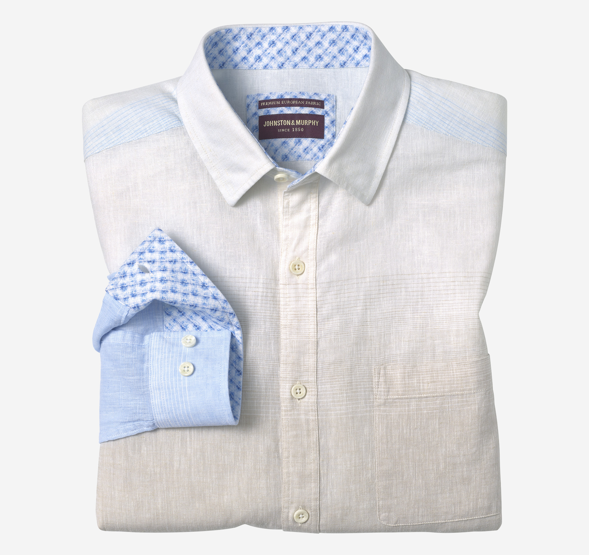 Washed Linen-Blend Shirt