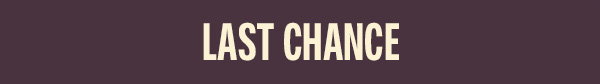 Last Chance Banner