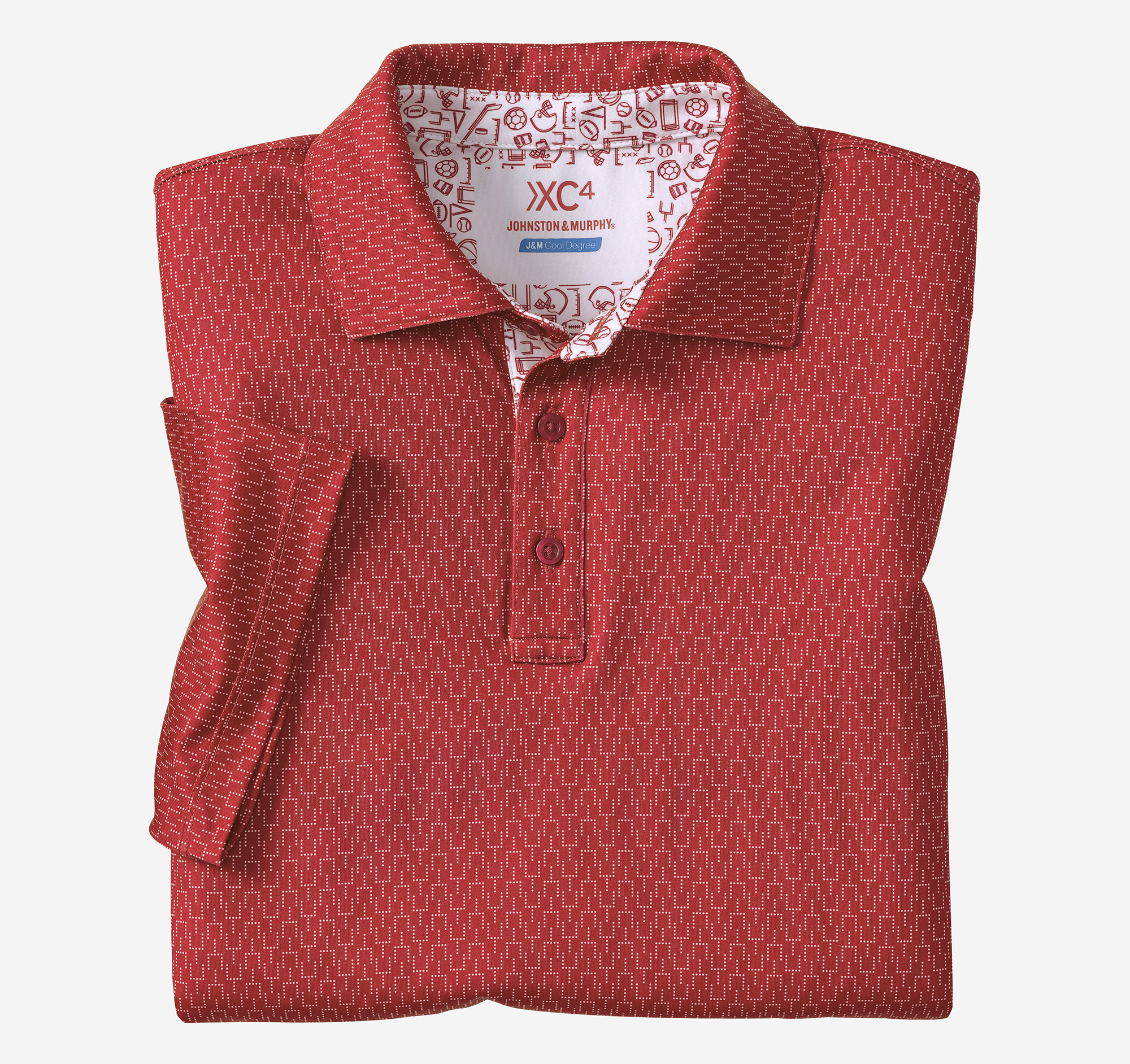 Game Day XC4® Goal Post Print Polo
