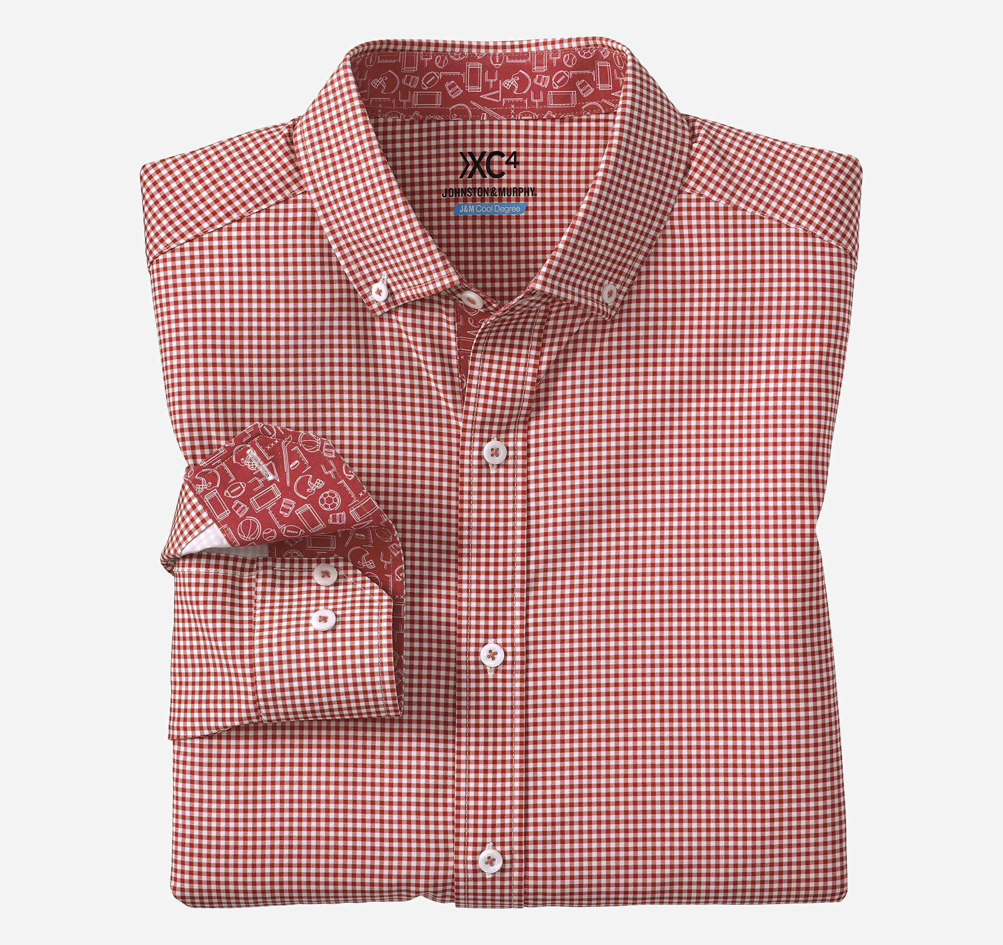 Game Day XC4® Long-Sleeve Gingham Shirt