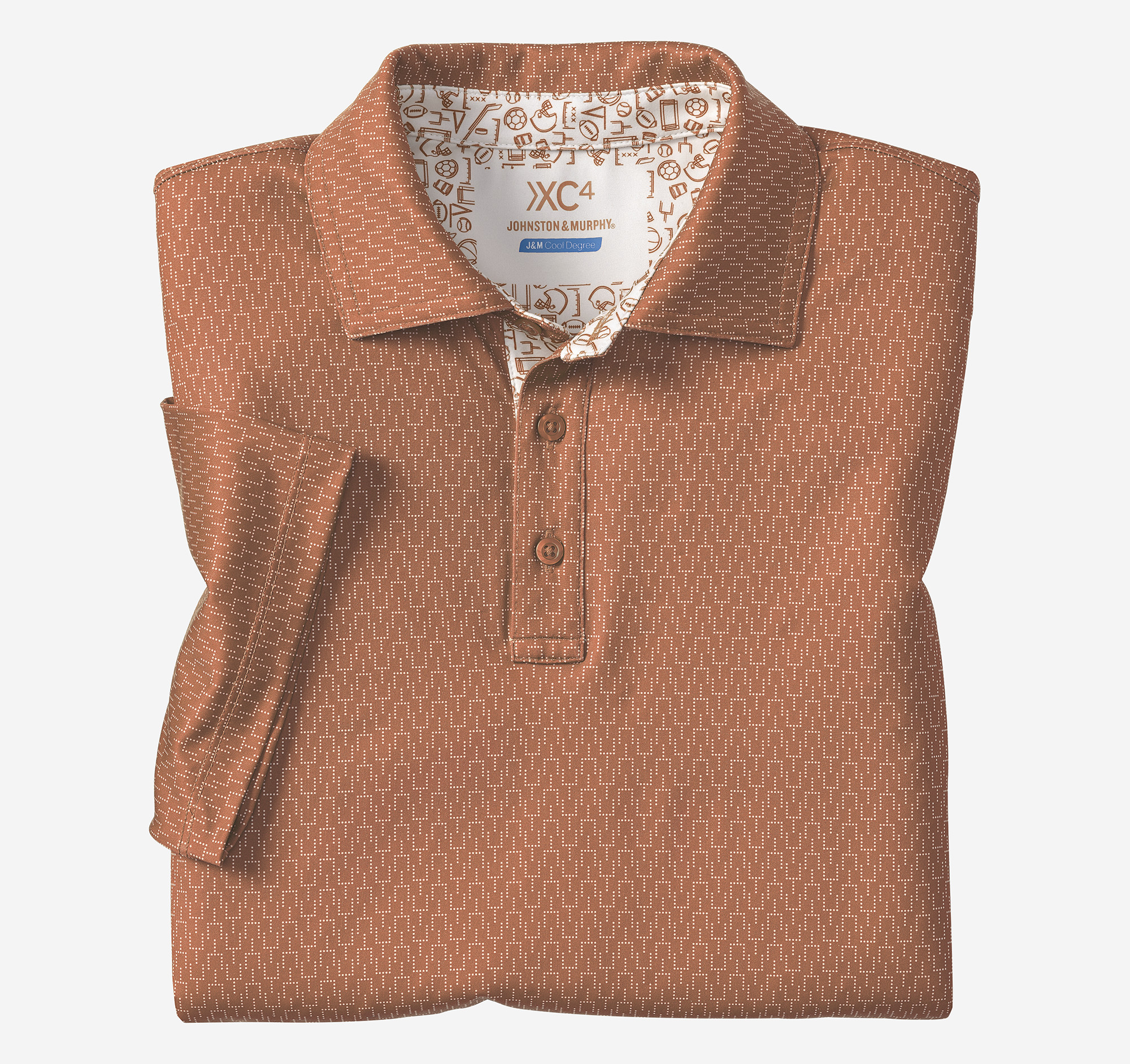 Game Day XC4® Goal Post Print Polo