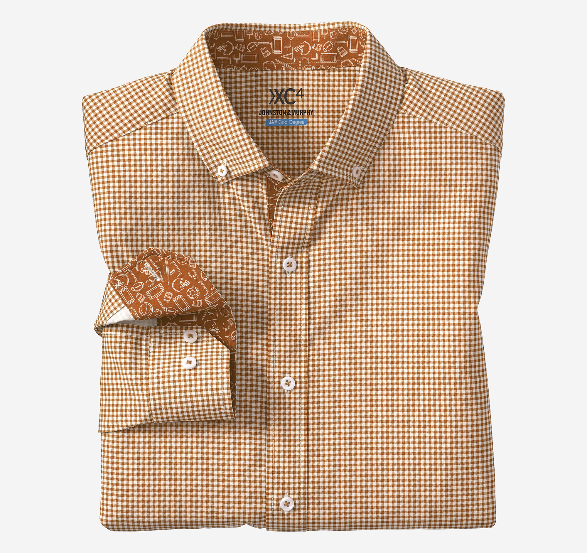 Game Day XC4® Long-Sleeve Gingham Shirt