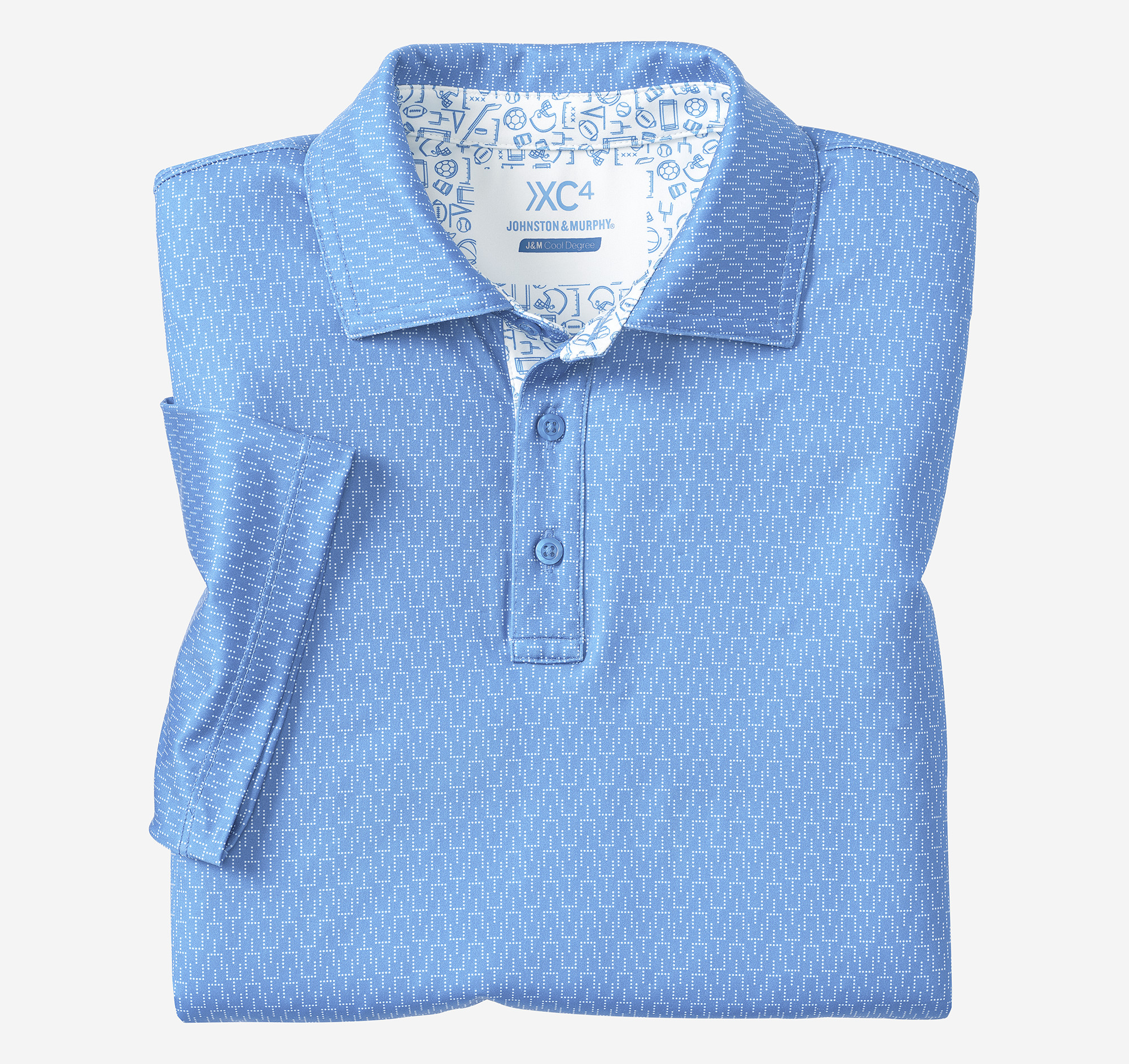 Game Day XC4® Goal Post Print Polo