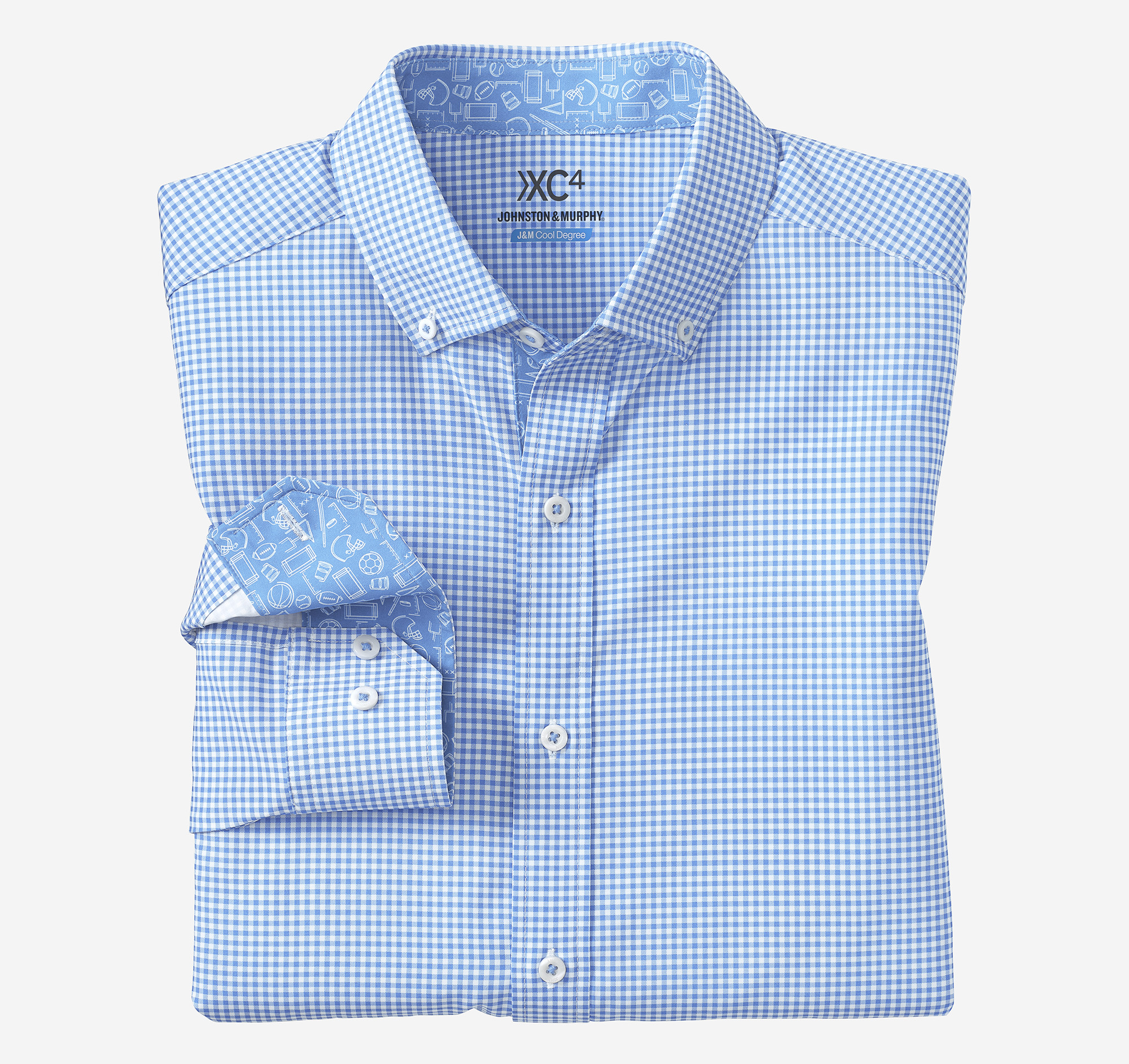 Game Day XC4® Long-Sleeve Gingham Shirt