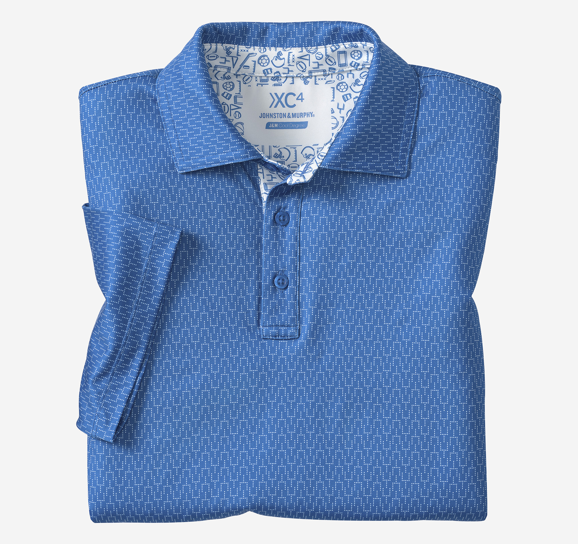 Game Day XC4® Goal Post Print Polo