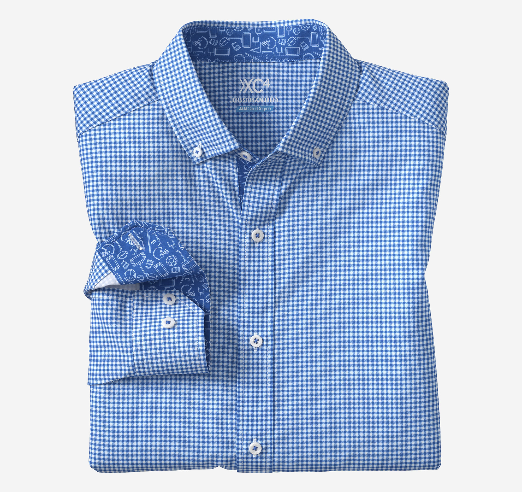 Game Day XC4® Long-Sleeve Gingham Shirt