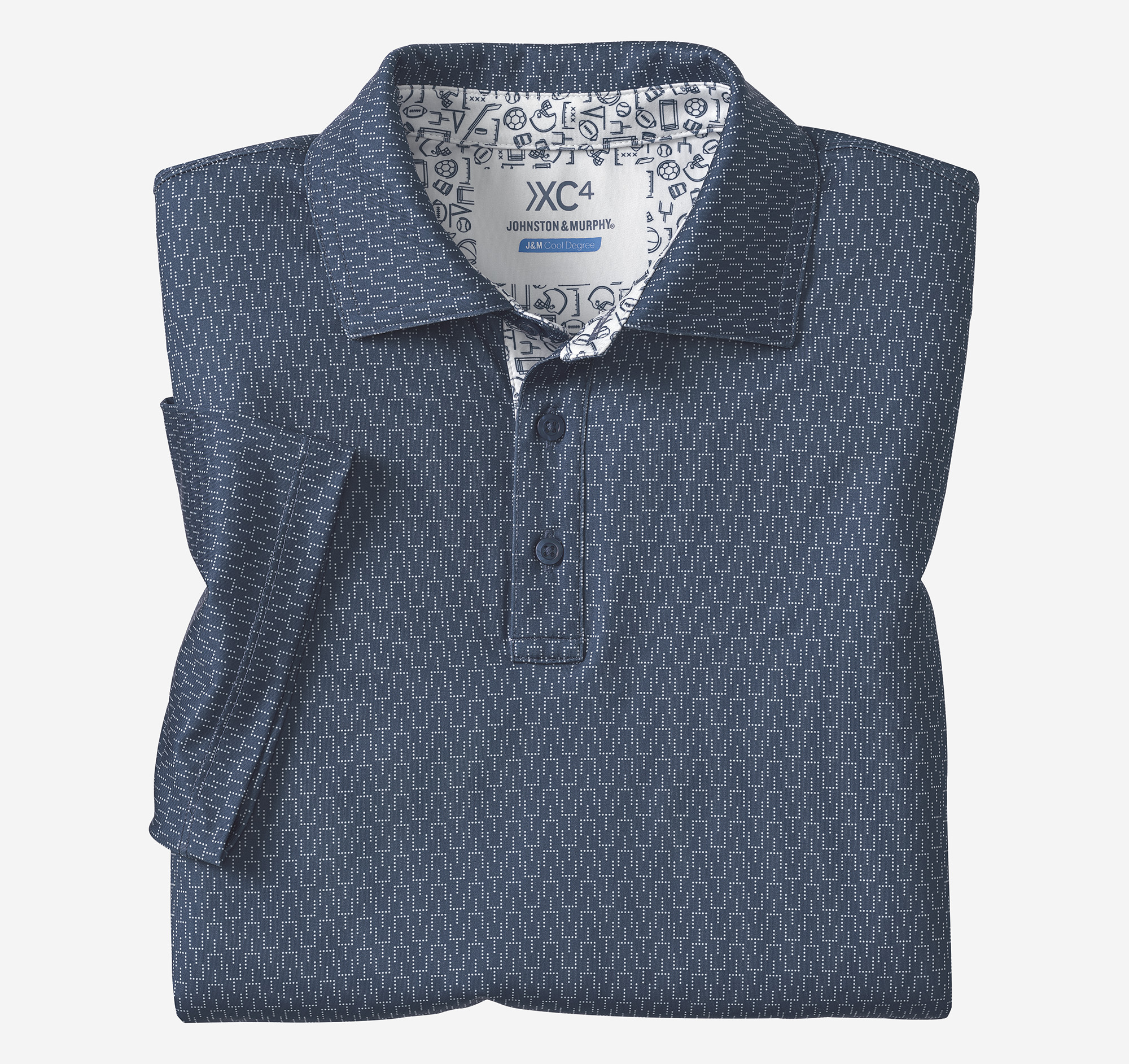 Game Day XC4® Goal Post Print Polo