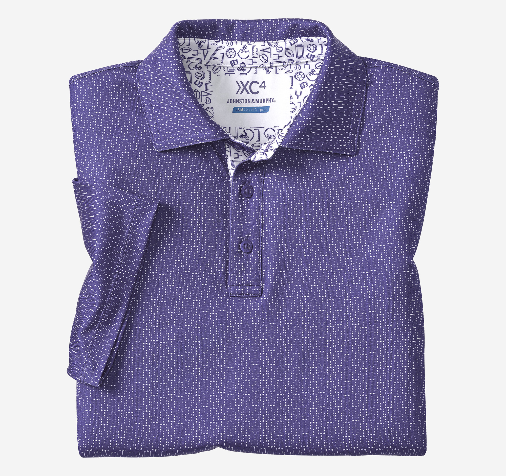 Game Day XC4® Goal Post Print Polo