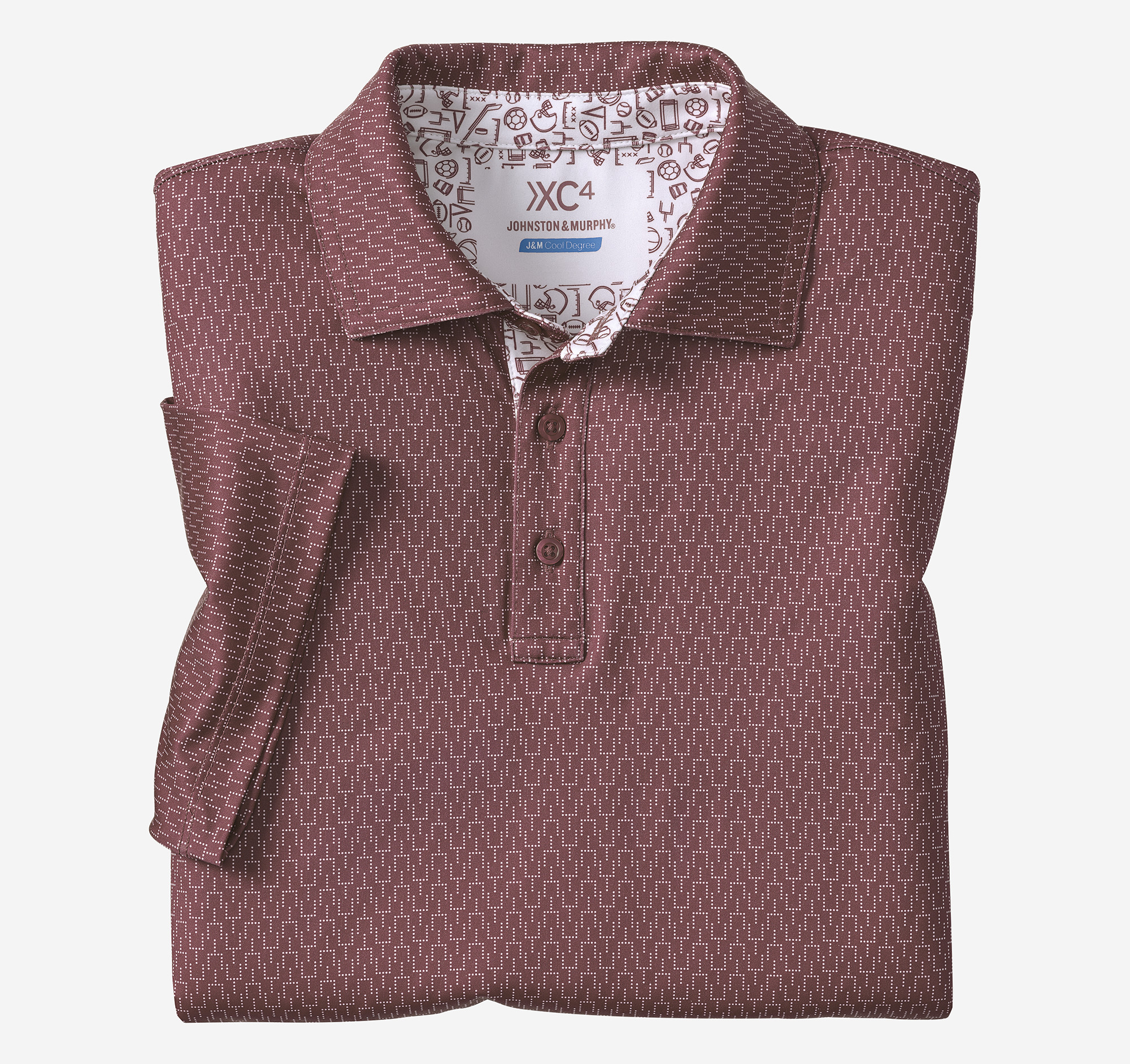 Game Day XC4® Goal Post Print Polo