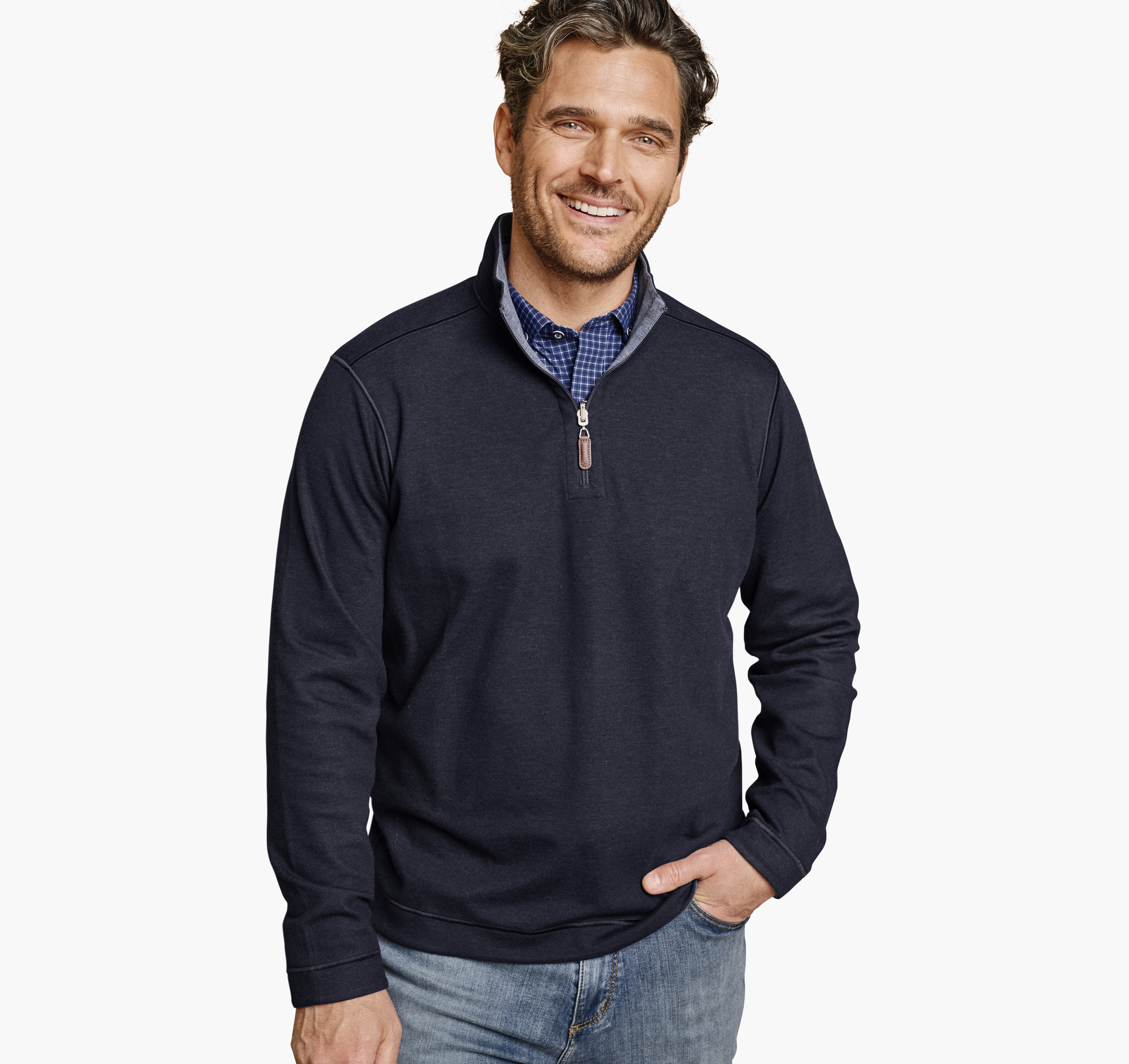 Icon Reversible Solid Quarter-Zip