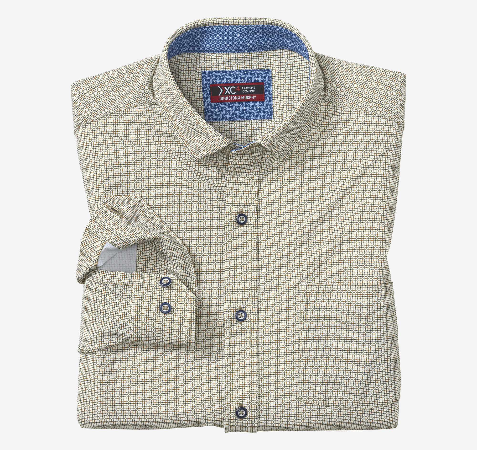 Image: XC+™ Motion Long-Sleeve Print Knit Shirt