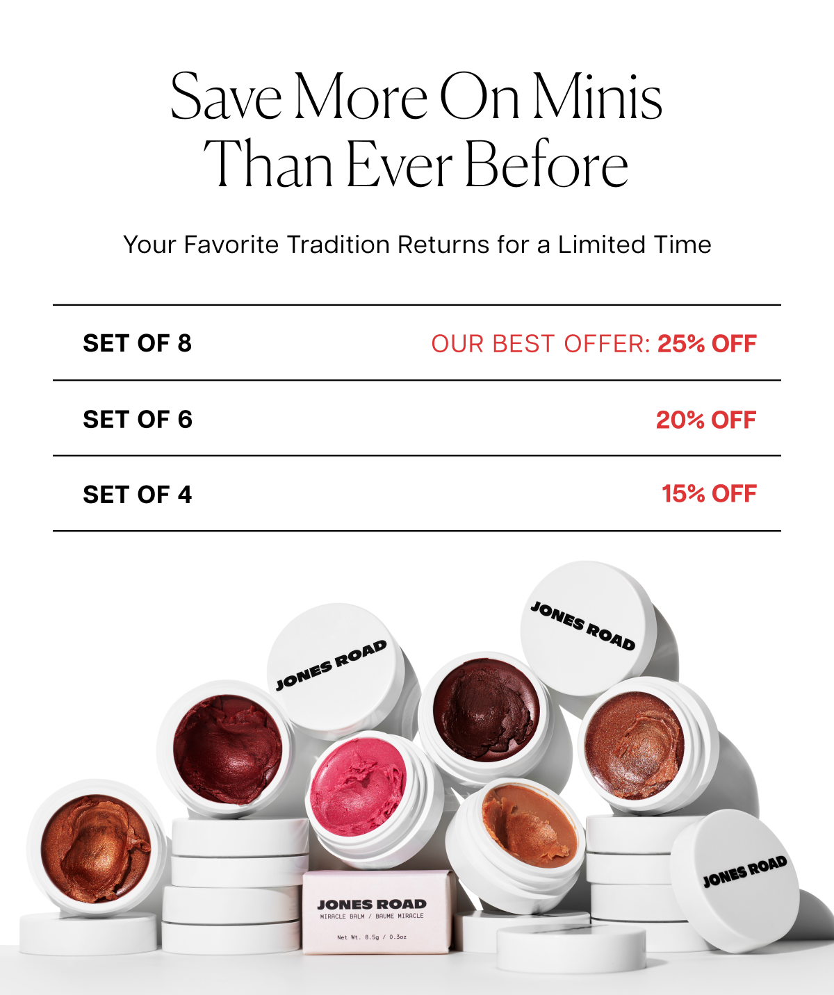 Save More On Minis Than Ever Before - Up To 25% Off Sets