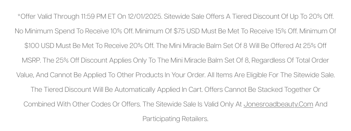 Sitewide Sale T&Cs - Learn More