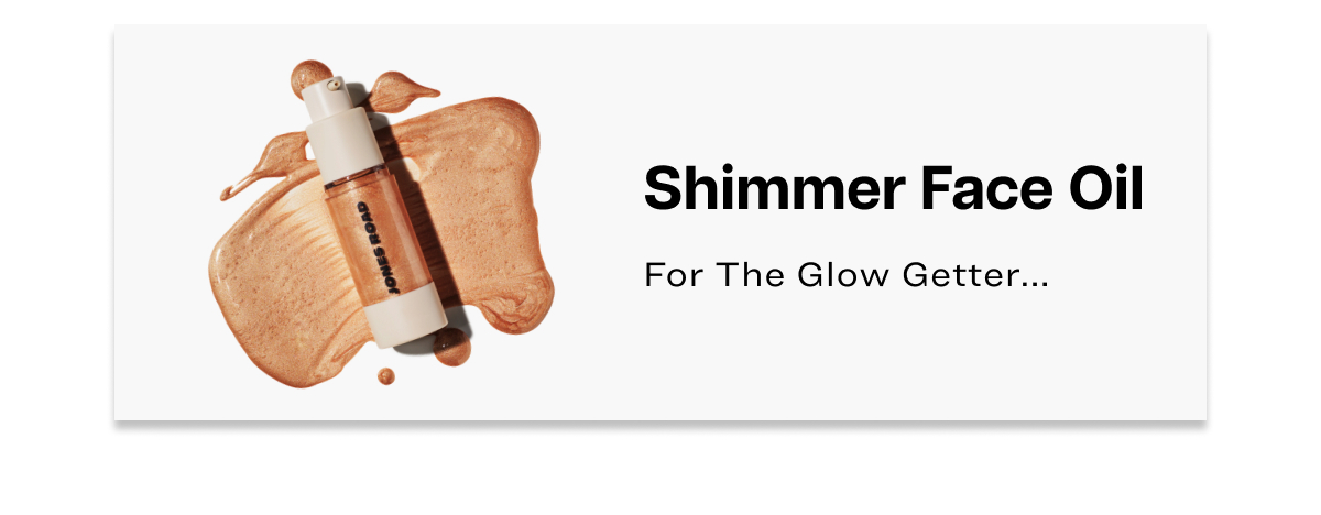 shimmer face oil