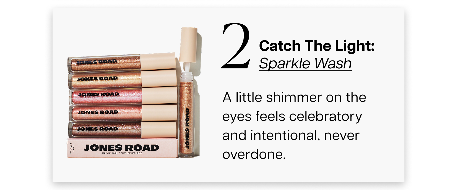 A little shimmer on the eyes feels celebratory and intentional, never overdone.