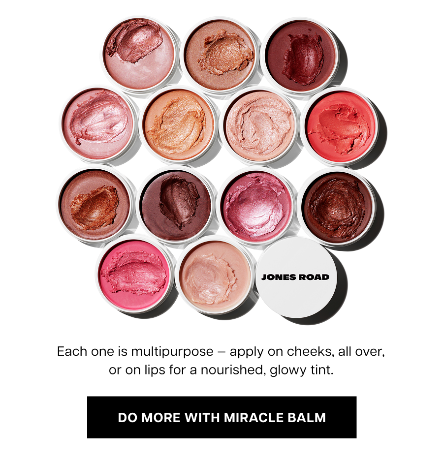Each one is multipurpose — apply on cheeks, all over, or on lips for a nourished, glowy tint.