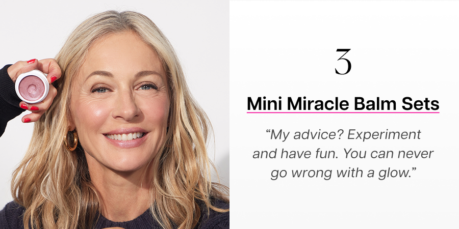 3. Mini Miracle Balm Sets. “My advice? Experiment and have fun. You can never go wrong with a glow.”