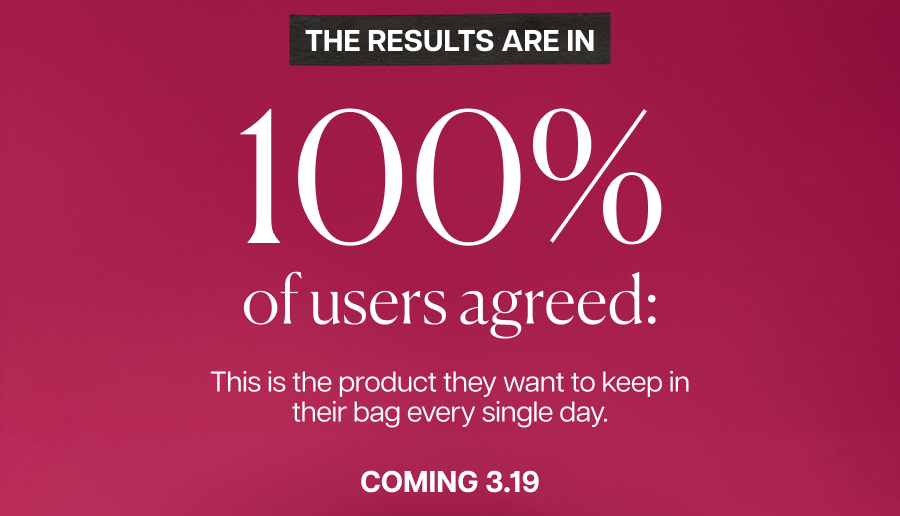 The results are in 100% of users agreed
