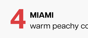 Miami warm peachy coral