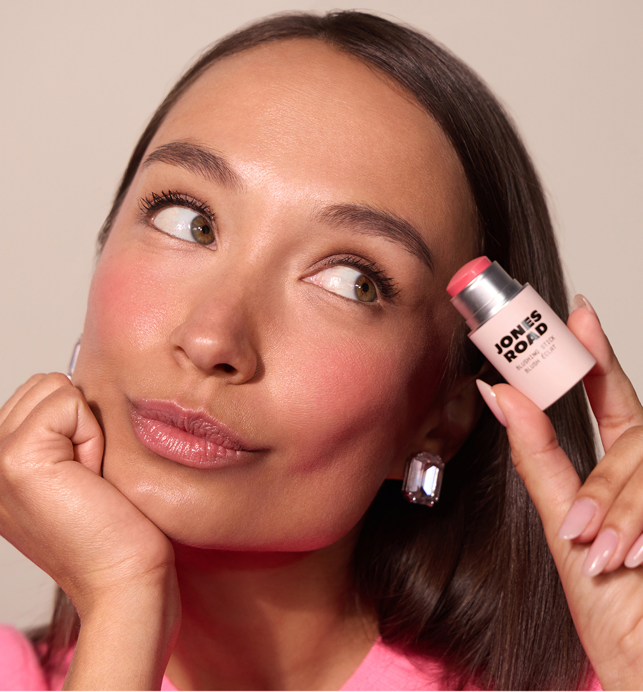 Rosy skin, a wash of shimmer, a fresh look. The kind that feels effortless — whether you're wearing it or gifting it.