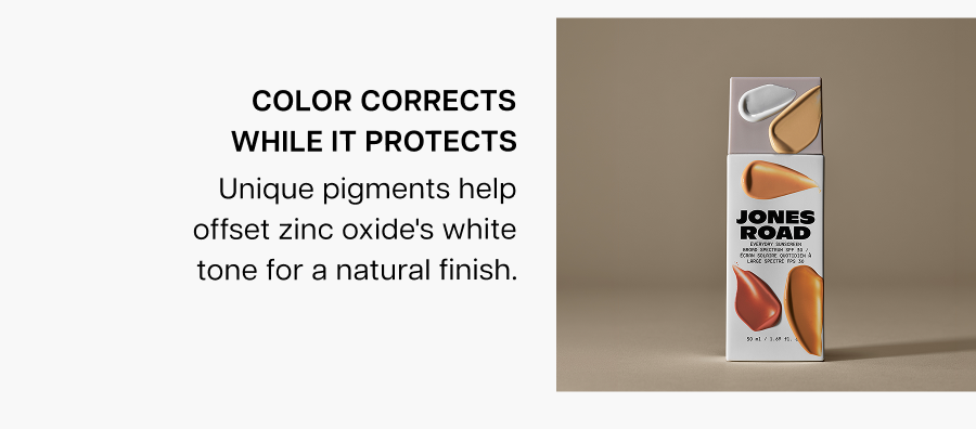 Color corrects while it protects