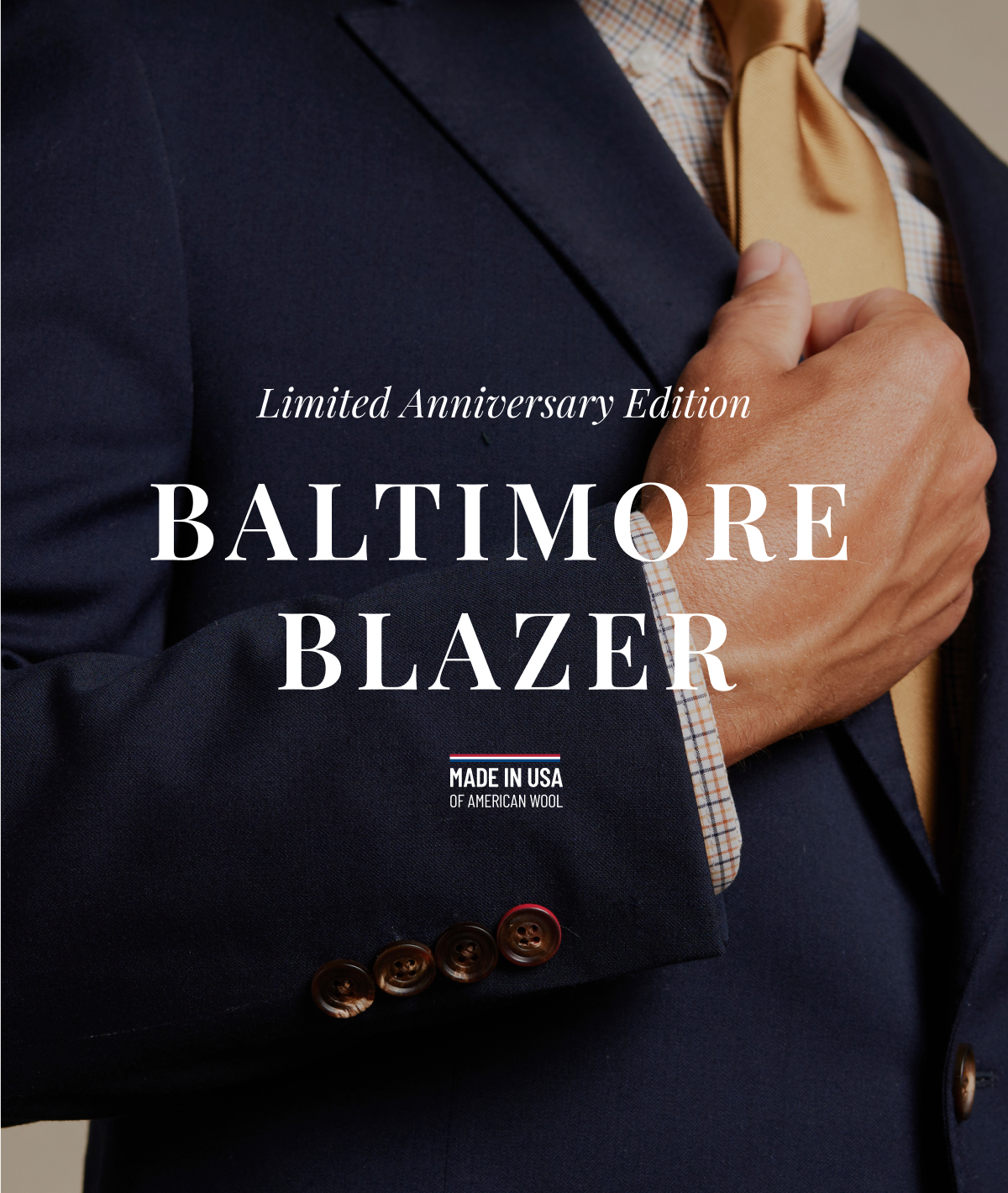 Limited Anniversary Edition | Baltimore Blazer | Made in USA | Of American Wool