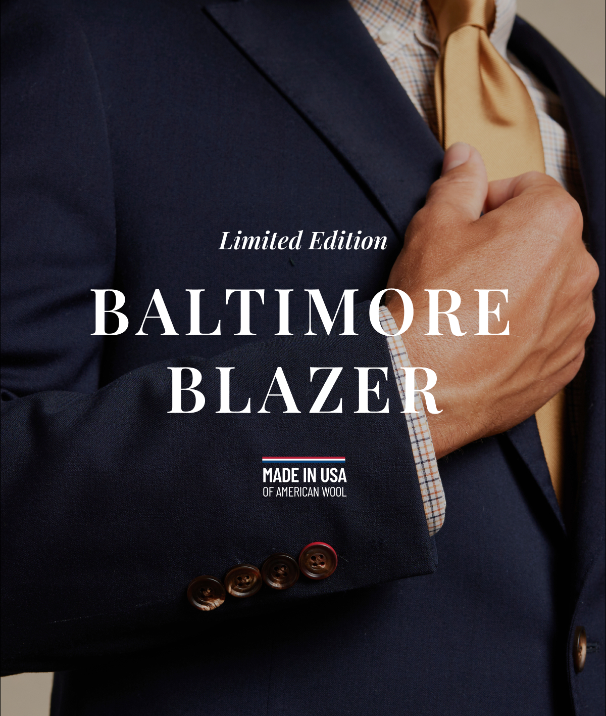 Limited Anniversary Edition | Baltimore Blazer | Made in USA | Of American Wool