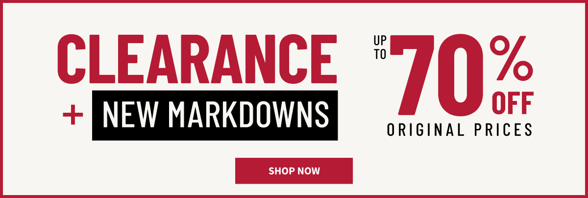 Clearance | New Markdowns | Up to 70% off original prices