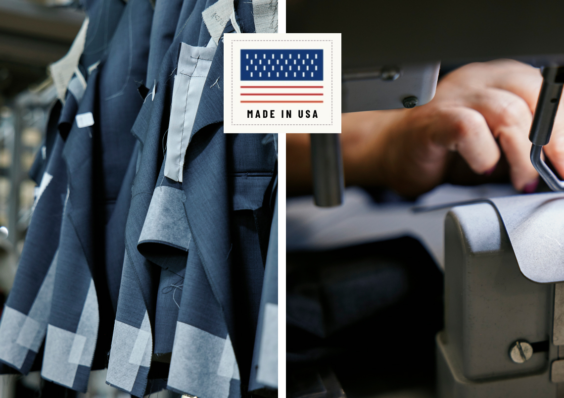 Made in USA | Fabric and sewing machine image